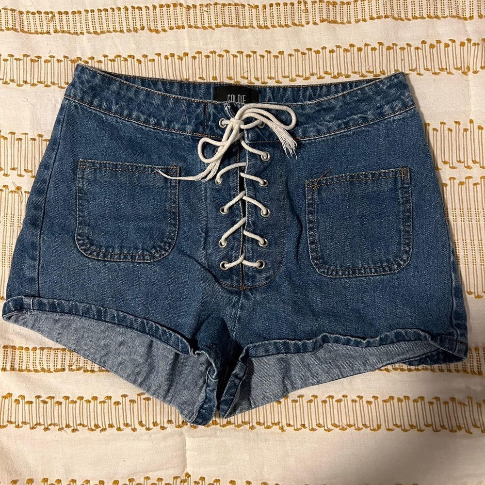 Denim shorts